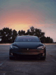 Tesla full self driving vehicle in Georgia.